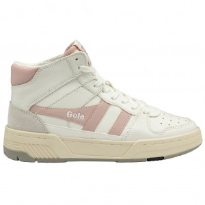 Gola Classics Allcourt High Sneakers Fehér Rózsaszín Hungary | VSK-162547
