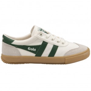 Gola Classics Badminton Plimsoll Sneakers Fehér Zöld Hungary | ZQX-239407