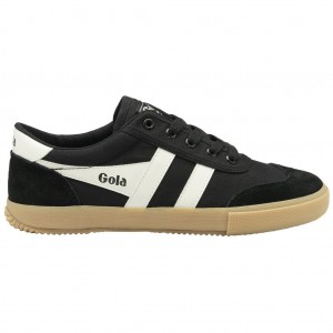 Gola Classics Badminton Plimsoll Sneakers Fekete Fehér Hungary | QXF-126805