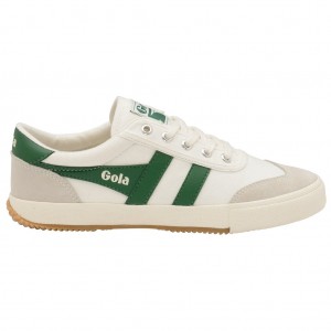 Gola Classics Badminton Plimsoll Sneakers Fehér Zöld Hungary | OJB-045638
