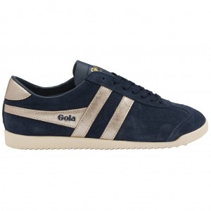 Gola Classics Bullet Flame Sneakers Sötétkék Rózsaszín Arany Hungary | CYZ-853740