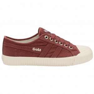 Gola Classics Cadet Plimsoll Shoes Bordó Fehér Hungary | VAW-598041