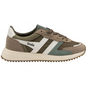 Gola Classics Chicago Sneakers Khaki Fehér Hungary | FVX-603428