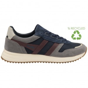 Gola Classics Chicago Sneakers Sötétkék Bordó Hungary | ZOC-041589