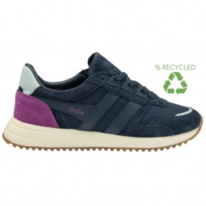Gola Classics Chicago Sneakers Sötétkék Sötétkék Kék Hungary | QEJ-086719