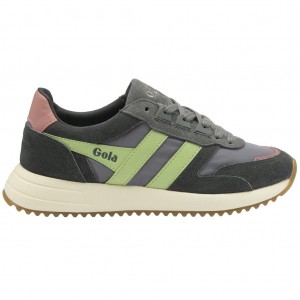 Gola Classics Chicago Sneakers Zöld Korall Rózsaszín Hungary | OYJ-894657
