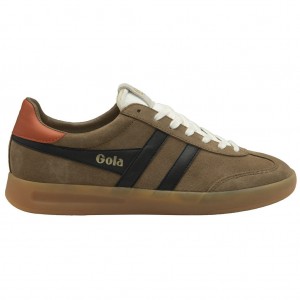 Gola Classics Cyclone Sneakers Fekete Narancssárga Hungary | PDS-296375