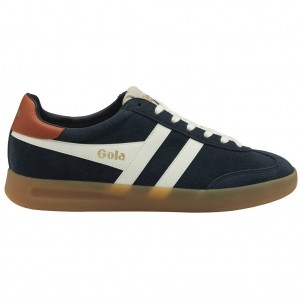 Gola Classics Cyclone Sneakers Sötétkék Fehér Narancssárga Hungary | JLQ-719523