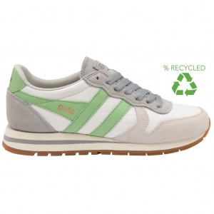 Gola Classics Daytona Chute Sneakers Fehér Világos Szürke Zöld Hungary | ODI-416029