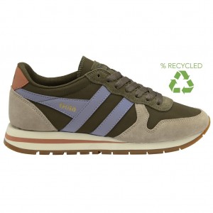 Gola Classics Daytona Chute Sneakers Khaki Levendula Hungary | ZFU-687415