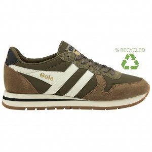 Gola Classics Daytona Chute Sneakers Khaki Fehér Hungary | HKN-145720