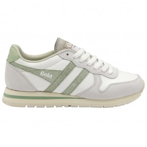 Gola Classics Daytona Glitter Sneakers Fehér Világos Zöld Hungary | BJD-846301