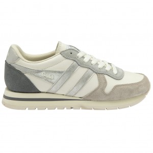 Gola Classics Daytona Quadrant Sneakers Fehér Szürke Titán Hungary | LWI-734215