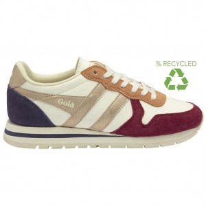Gola Classics Daytona Quadrant Sneakers Fehér Rózsaszín Arany Hungary | AFG-859372