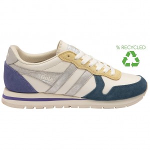 Gola Classics Daytona Quadrant Sneakers Fehér Titán Levendula Hungary | ALN-507148