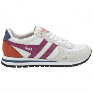 Gola Classics Daytona Sneakers Fehér Fukszia Kék Hungary | AUM-284071