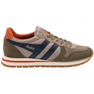 Gola Classics Daytona Sneakers Khaki Sötétkék Hungary | KTG-386502