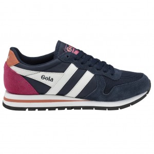Gola Classics Daytona Sneakers Sötétkék Fehér Korall Hungary | XAF-498172