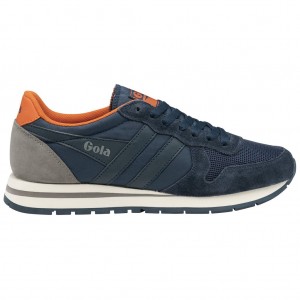 Gola Classics Daytona Sneakers Sötétkék Narancssárga Hungary | IJU-361075