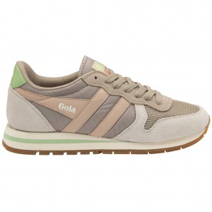 Gola Classics Daytona Sneakers Szürke Fehér Rózsaszín Hungary | QSI-651234