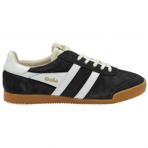 Gola Classics Elan Sneakers Fekete Fehér Hungary | FOU-367809