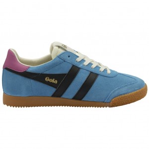 Gola Classics Elan Sneakers Fekete Fukszia Hungary | CFD-395174