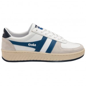 Gola Classics Grandslam Classic Sneakers Fehér Kék Sötétkék Hungary | GQW-269031