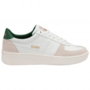 Gola Classics Grandslam Classic Sneakers Fehér Sötétzöld Hungary | MTA-740182