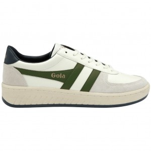 Gola Classics Grandslam Classic Sneakers Fehér Sötétzöld Sötétkék Hungary | HSZ-293587
