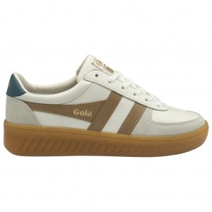 Gola Classics Grandslam Elite Sneakers Fehér Világos Páva Hungary | UBG-139462