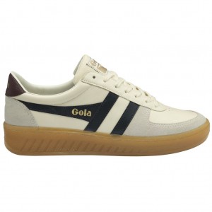 Gola Classics Grandslam Elite Sneakers Fehér Sötétkék Bordó Hungary | SYO-026481