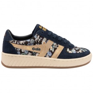 Gola Classics Grandslam LBTY BR Sneakers Sötétkék Arany Hungary | CWO-570248