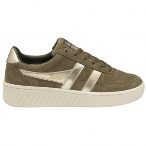 Gola Classics Grandslam Pearl Sneakers Khaki Hungary | HCX-625408