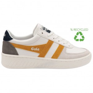 Gola Classics Grandslam Trident Sneakers Fehér Sötétkék Hungary | PWG-045916