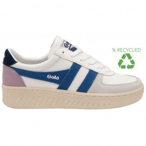 Gola Classics Grandslam Trident Sneakers Fehér Sötétkék Hungary | AMB-528960
