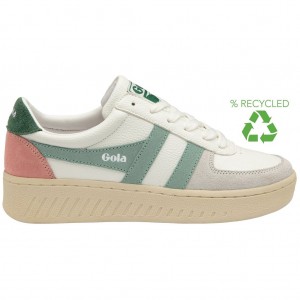 Gola Classics Grandslam Trident Sneakers Fehér Zöld Hungary | LRP-852370