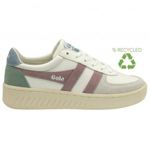 Gola Classics Grandslam Trident Sneakers Fehér Rózsaszín Hungary | IYU-421687