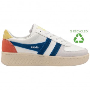 Gola Classics Grandslam Trident Sneakers Fehér Kék Hungary | JTL-813025