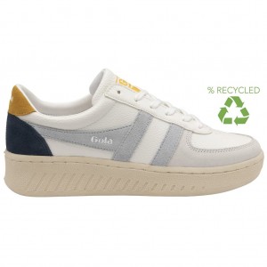 Gola Classics Grandslam Trident Sneakers Fehér Kék Hungary | ZWA-039172