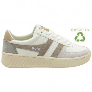 Gola Classics Grandslam Trident Sneakers Fehér Szürke Hungary | DGB-265904