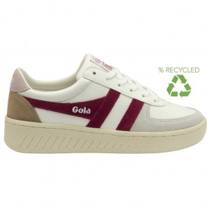 Gola Classics Grandslam Trident Sneakers Fehér Rózsaszín Hungary | NWD-687235