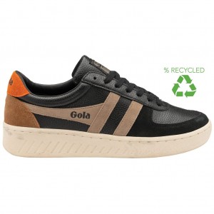Gola Classics Grandslam Trident Sneakers Fekete Narancssárga Hungary | HDX-402695