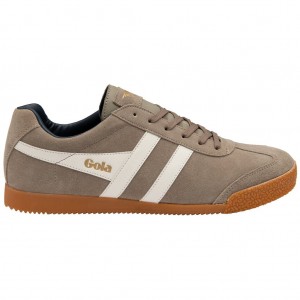 Gola Classics Harrier Suede Sneakers Fehér Sötétkék Hungary | JZY-753109
