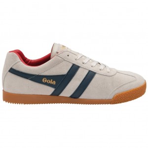 Gola Classics Harrier Suede Sneakers Fehér Kék Mélypiros Hungary | OCV-486321