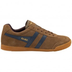 Gola Classics Harrier Suede Sneakers Sötétkék Bordó Hungary | QNV-341795