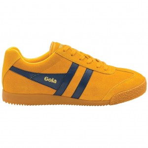 Gola Classics Harrier Suede Sneakers Sötétkék Hungary | NRF-526104