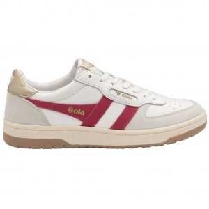 Gola Classics Hawk Sneakers Fehér Arany Hungary | ZSM-730516