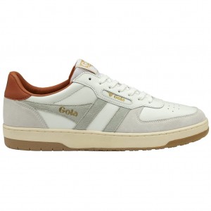 Gola Classics Hawk Sneakers Fehér Narancssárga Hungary | XFD-783126