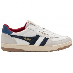 Gola Classics Hawk Sneakers Fehér Sötétkék Kék Hungary | EWN-975346