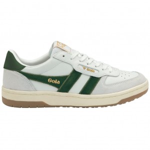 Gola Classics Hawk Sneakers Fehér Sötétzöld Hungary | JEU-196248